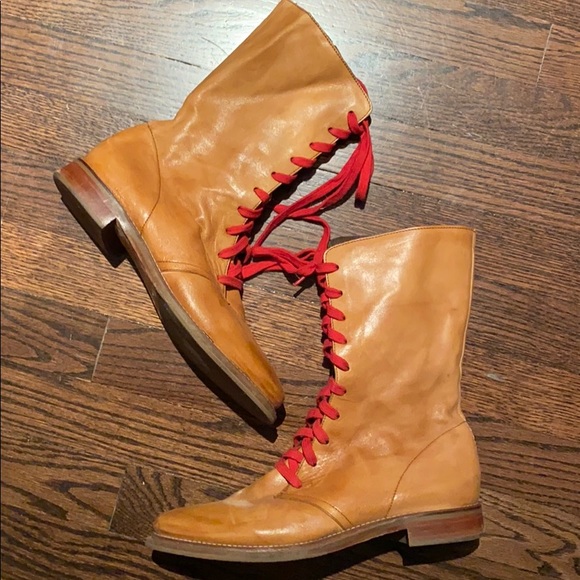Cole Haan Shoes - Cole Haan leather brown lace up boots